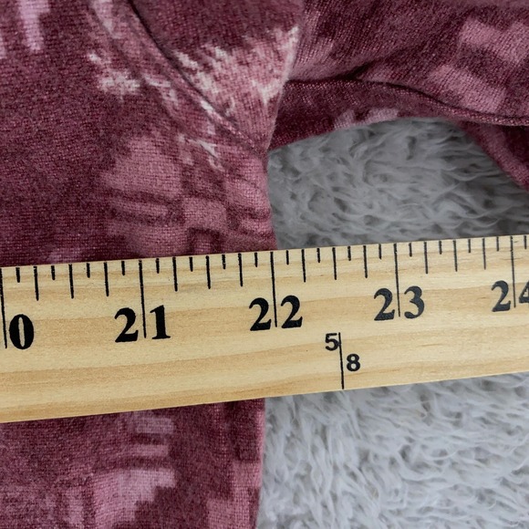 Cabelas Shirt Womens Large Purple Aztec Tree Leaf Print Button Up Long‎ Sleeve - Picture 4 of 7